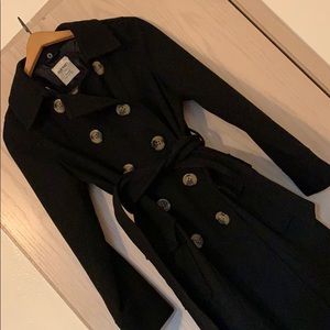 Wool Black Pea Coat